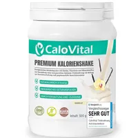Trinknahrung hochkalorisch für Gewichtszunahme | Kohlenhydrate & Eiweiß als Kalorien Shake | Hochdosiert mit vielen Vitaminen Vanille 500g Pulver