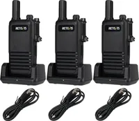 Retevis RB647 vysílačka PMR446, vodotěsná vysílačka, 16 kanálů, profesionální vysílačka, 1000 mAh, VOX, pro školy, bezpečnost 3 kusy