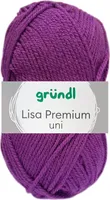 50 Gramm Gründl Lisa Premium Uni 48 Purpur