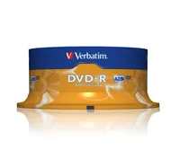 Verbatim VER43522 DVD-R - 4,7 GB/120 min, 16x/wrzeciono, opakowanie 25 szt