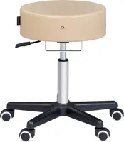 Master Massage Costco™ Glider Rollhocker Drehhocker Kosmetikhocker für Praxis Büro Studio-Beige