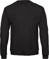 B&C WUI23 | Herren  Rundhals-Sweatshirt / Flauschiges Innenfutter - Farbe: Black - Größe: L