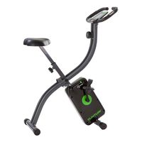 Tunturi Cardio Fit B20 X Bike Heimtrainer Fahrrad klappbar / Fitnessfahrrad / Hometrainer Fahrrad Trainer mit LCD-Bildschirmanzeige und Tablethalterung - Schwarz