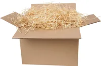 Holzwolle ( 1 Kg ) Füllmaterial für Geschenkkorb, naturbelassenes Verpackungsmaterial, Kunststroh / Dekogras zum Basteln