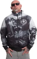 Bluza męska Yakuza Horror Allover Windbreaker, czarny, XXL