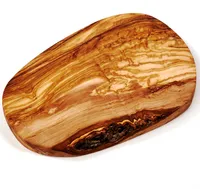 Brotzeitbrett aus Olivenholz im Naturschnitt 40 cm