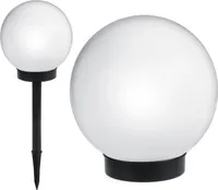 Solar Kugellampe Leuchtkugel Solarlampe Gartenlampe Dämmerungssensor Weiß