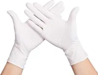Nitrilhandschuhe Weiß Gr. M | 100 Stück | Latexfreie Einweghandschuhe, Gummihandschuhe in Spenderbox | Koch-/Küchen-Handschuhe & Lebensmittelecht