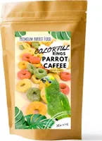 Papouščí kafe - barevné kroužky - ovocné chipsy pro všechny papoušky 100G