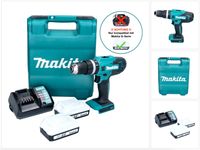 Makita HP 488 DWE akumulátorová príklepová vŕtačka 18 V 42 Nm série G + 2x akumulátor 1,5 Ah + nabíjačka + kufor