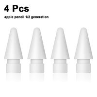 4 Packungen Stiftspitze fr Apple Pencil Ersatzstift,feine Spitze,kompatibel mit iPad Air Mini Pro Apple Pencil Generation 1.und 2.(Wei?)