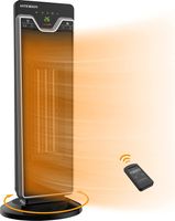 Heizlüfter 2200W, PTC Keramik Heizlüfter Energiesparend Leise, Elektroheizung mit Thermostat, Tragbar Heizung Heater, Oszillationsfunktion, 24H Timer, Fernbedienung, Überhitzungs & Kippschutz