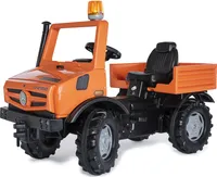 RollyToys Service Unimog Tretfahrzeug für Kinder ab 3 Jahren, mit Blinklicht