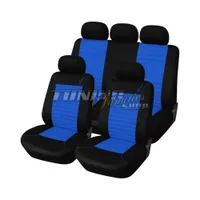 Akhan SB203 - Qualität Auto Sitzbezug Sitzbezüge Schonbezüge Schonbezug mit  Seitenairbag Schwarz/Blau