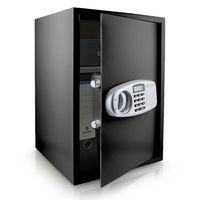 Bituxx Tresor Wandtresor Möbeltresor Safe Aktentresor Geldschrank Maße(B/H/T): 350 mm x 520 mm x 360 mm - Türstärke: 4 mm  Schwarz MS-12662