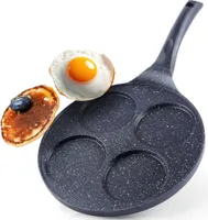 Orion | Pfanne - Eierpfanne - Ø 27 cm - 4 Öffnungen - Antihaftbeschichtung - Energiesparend