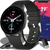 Chytré hodinky pro ženy muže Smartwatch Bluetooth Dotykový displej HD Fitness hodinky Pulsní hodinky Fitness Tracker Náramkové hodinky Retoo