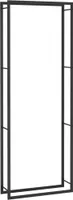 Prolenta Premium - Brennholzregal Mattschwarz 80x28x222 cm Stahl