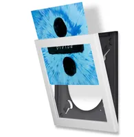 Easy Change Frame Show & Listen Wechselrahmen für Vinyl- LP- Platten Cover, Farbe:weiß