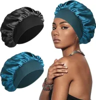 2 stück Haarhaube Bonnet Verstellbarem Schlafhaube für Damen Herren