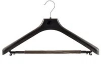 Kleiderbügel für Anzüge und 2-Teiler Anzugbügel Kostümbügel 45 cm schwarz NEU 10 Stück