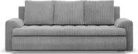 Sofa 3-osobowa z funkcją spania, sztruksowa - szara