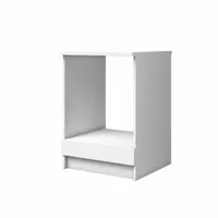 Stamar | Kuchynská skrinka pod rúru 60x60x82 - Biela matná - Minimalistický dizajn - S pracovnou doskou