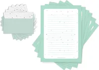 Friendly Fox Briefpapier Dreiecke, 20x Blatt DIN A4 Briefpapier inkl. 20 Umschläge, einseitig bedrucktes Briefpapier mit Umschlag