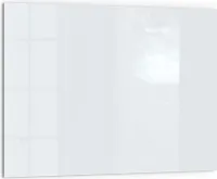 DEQORI Küchenrückwand Glas 80x60 cm 'Hellgrau' Spritzschutz Bad Rückwand Küche