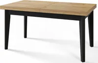 Esstisch 120 cm / 160 cm, Ausziehbarer Tisch, Küchentisch, Esszimmer Tisch, Wohnzimmertisch, Zimmertisch, Moderner Tisch, Loft Tisch, Schwarze Beine, Skandinavisch, 120x80, Craft