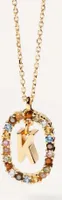PDPAOLA Halskette LETTERS 18K gold plated silver gold
