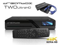 Dreambox Two Ultra HD BT 2x DVB-S2X MIS Tuner 4K + 1 TB 2,5 externe Festplatte