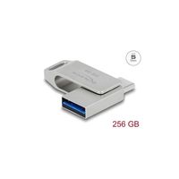 Delock USB 5 Gbps USB-C+ Typ-A Speicherstick 256 GB - Metallgehäuse