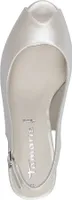Tamaris Damen Pumps Slingback Peeptoe High Heel 1-29619-42, Größe:39 EU, Farbe:Weiß