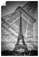ARTland Poster Der doppelte Eiffelturm II Größe: 20x30 cm