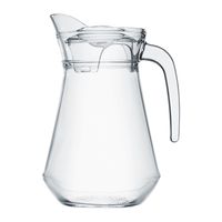 Glaskrug Wasserkrug Glaskanne 1,3 L Deckel Glas Transparet Spülmaschine Henkel