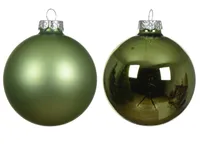 Weihnachtskugeln Glas 8cm 16 Stück - Grüntee