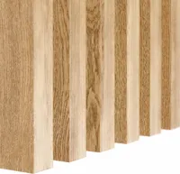LAMEO Akustiklatten 3D Wanddekoration Laminat MDF-Leisten | STANDARD Lamellen aus MDF | EICHE FURNIER | 3x4x270cm | Set 12 Stück