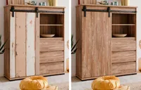 finori Highboard Marrakesch 120 cm Weiß