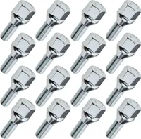 16x Radschraube, M12x1.50, Gewindelänge: 26mm, Kegelbund, SW19