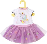 Dolly Moda Einhorn Shirt m.Tutu,Gr.36cm