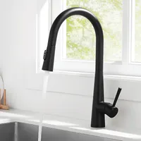 CECIPA Wasserhahn Küche  mit Ausziehbar 360° drehbar Küchenarmatur Edelstahl Spültischarmatur mit 3 Wasserauslassmodi Küchenarmatur  schwarz