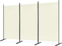 LZQ Paravent Paravents 3 teilig Raumteiler Windschutz Spanische Beige klappbar Trennwand Balkon Sichtschutz Stellwand