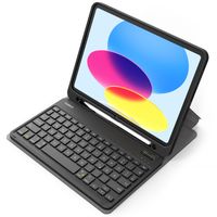 Inateck Tastatur Hülle für iPad Air 6 11 Zoll 2024, iPad 10 Gen. 2022, iPad Air 5/4 10,9 Zoll, iPad Pro 11 4/3/2/1, QWERTZ, mit Stifthalter, Abnehmbar