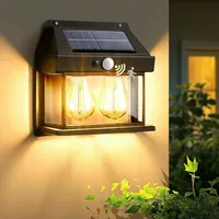 Solarleuchten für den Außenbereich,3 Modi, wasserdichte Solar-Wandleuchte,Veranda-Leuchte für Außenzaun, Garten,Treppen,Terrasse,Garage,Dekoration