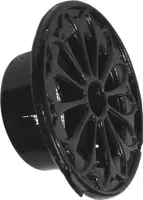 Lüftungsgitter LG - 100 LMA S Rund Alu Schwarz DIN 100 Zuluftgitter Abluftgitter