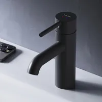 AM.PM Wasserhahn Bad Schwarz Waschtischarmatur Bad Armatur Mischbatterie Waschbeckenarmatur Einhebelmischer Badezimmer