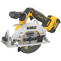 DeWALT Akku-Handkreissäge DCS512P2-QW 12V Ø 140mm inkl. 2x 5Ah Akku, Schnellladegerät, Sägeblatt, AirLock-Adapter, TSTAK-Box