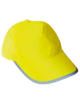 Korntex KXCAP | Detská reflexná čiapka / Hi-Viz Fluo-Cap - Farba: Signal Yellow - Veľkosť: Jedna veľkosť