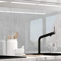 Küchenrückwand selbstklebend Matt-Optik - BETON - 1.8mm, versteift, alle Untergründe, Hart PET Material, PREMIUM 60 x 220cm